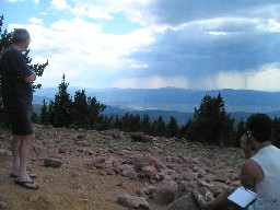 Rainfall as viewed from Mt Phillips